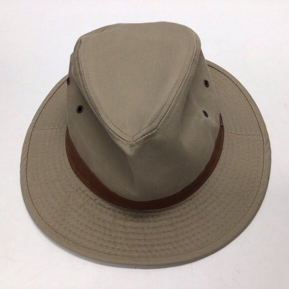 Dorfman Pacific DPC Scala Fedora Hat Men's Large Brown Hiking Outdoors Fishing - Picture 1 of 10